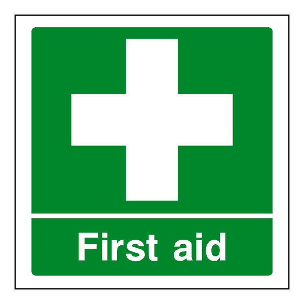 First Aid Sticker | Safety-Label.co.uk