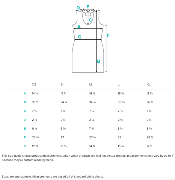 Dress Spec Info