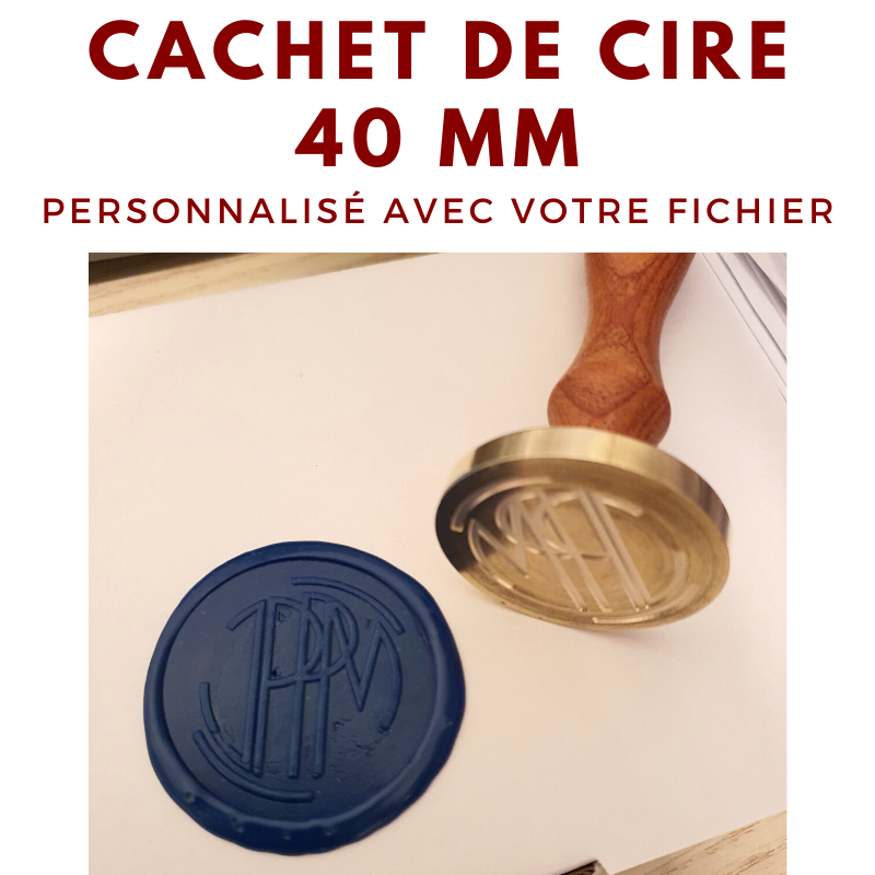 cachet de cire personnalise 40 mm sceau a cire sceau personnalise ateliertamponsparis