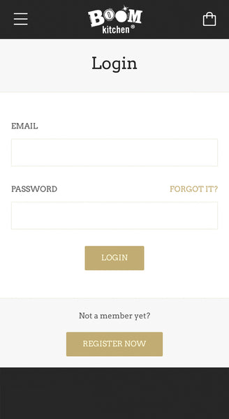 How to sign in to manage your Boom Kitchen account