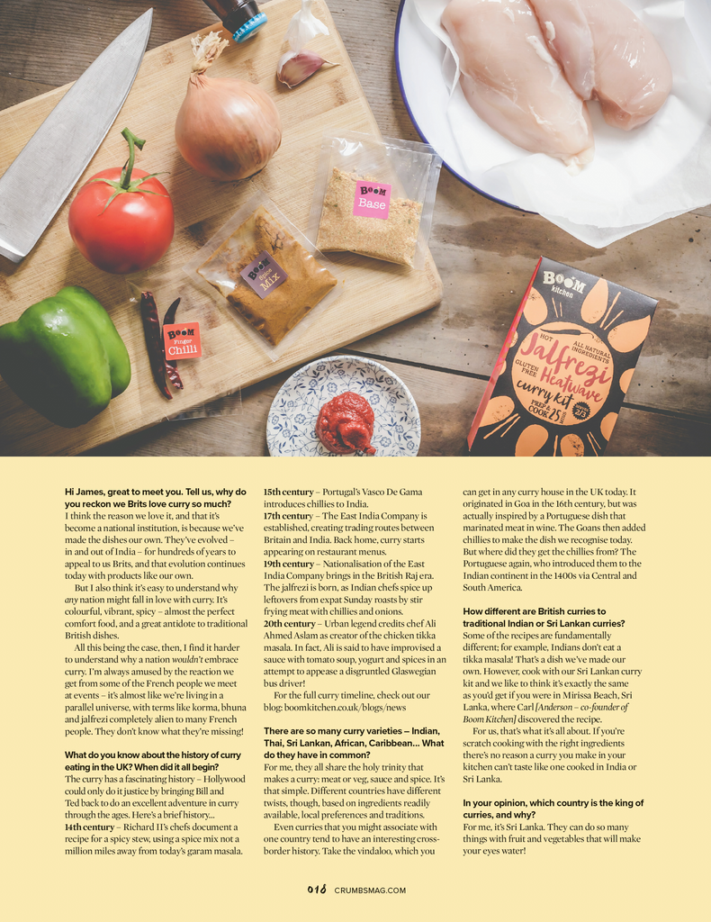 ask the Curry Experts James Doel and Carl Anderson with Crumbs Magazine