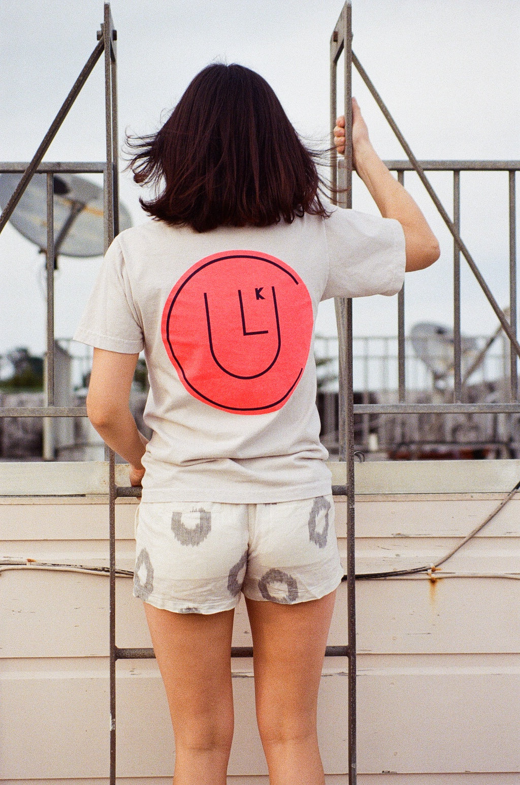 culk face tee san francisco rooftop photoshoot