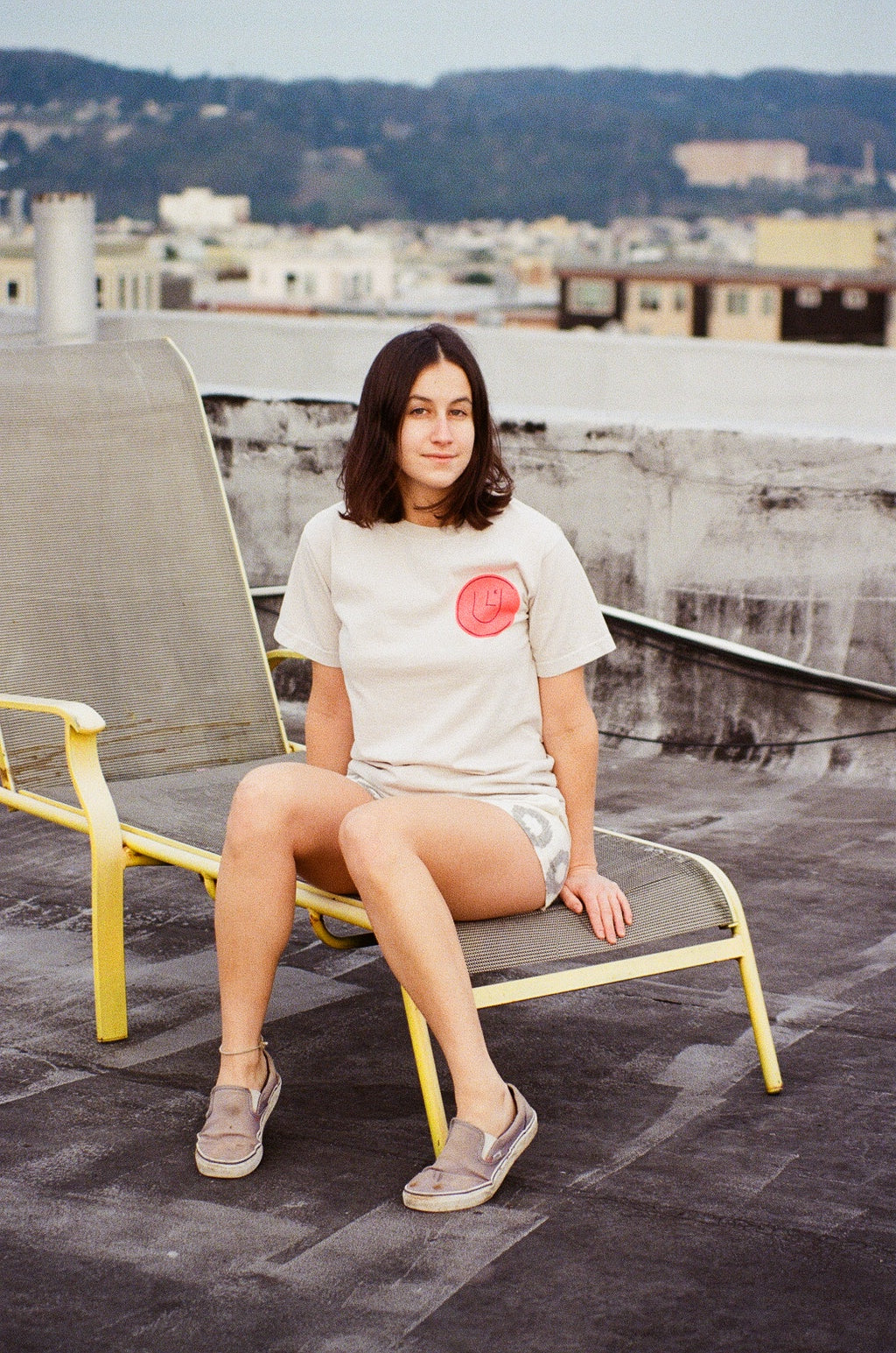 culk face tee san francisco rooftop photoshoot