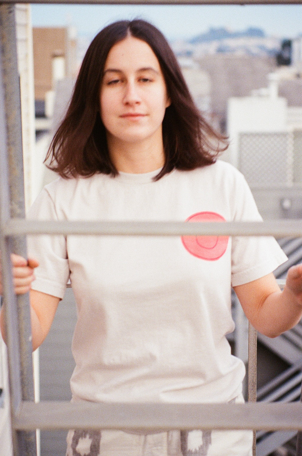 culk face tee san francisco rooftop photoshoot