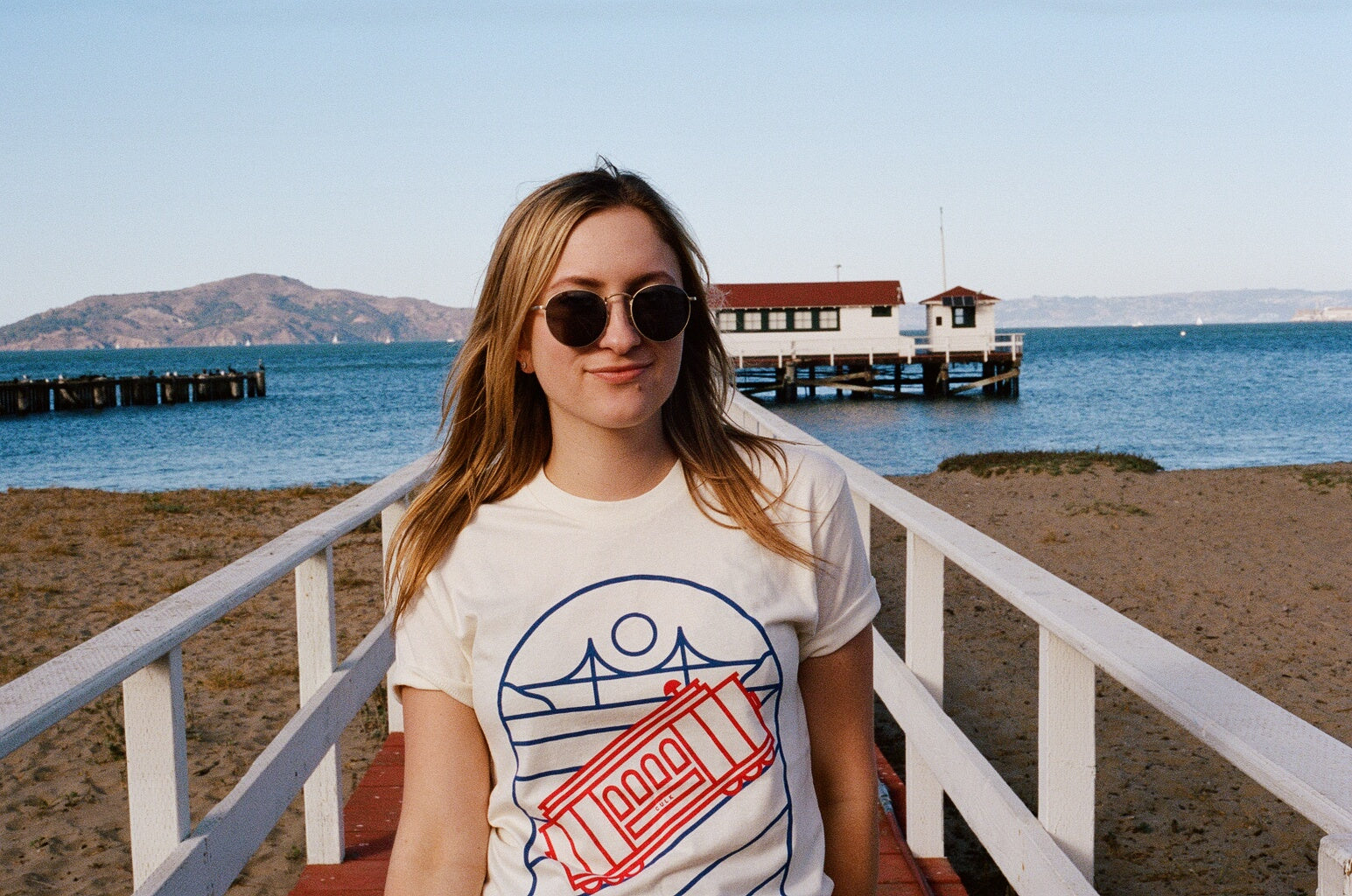 culk cable car t-shirt golden gate bridge san francisco crissy field