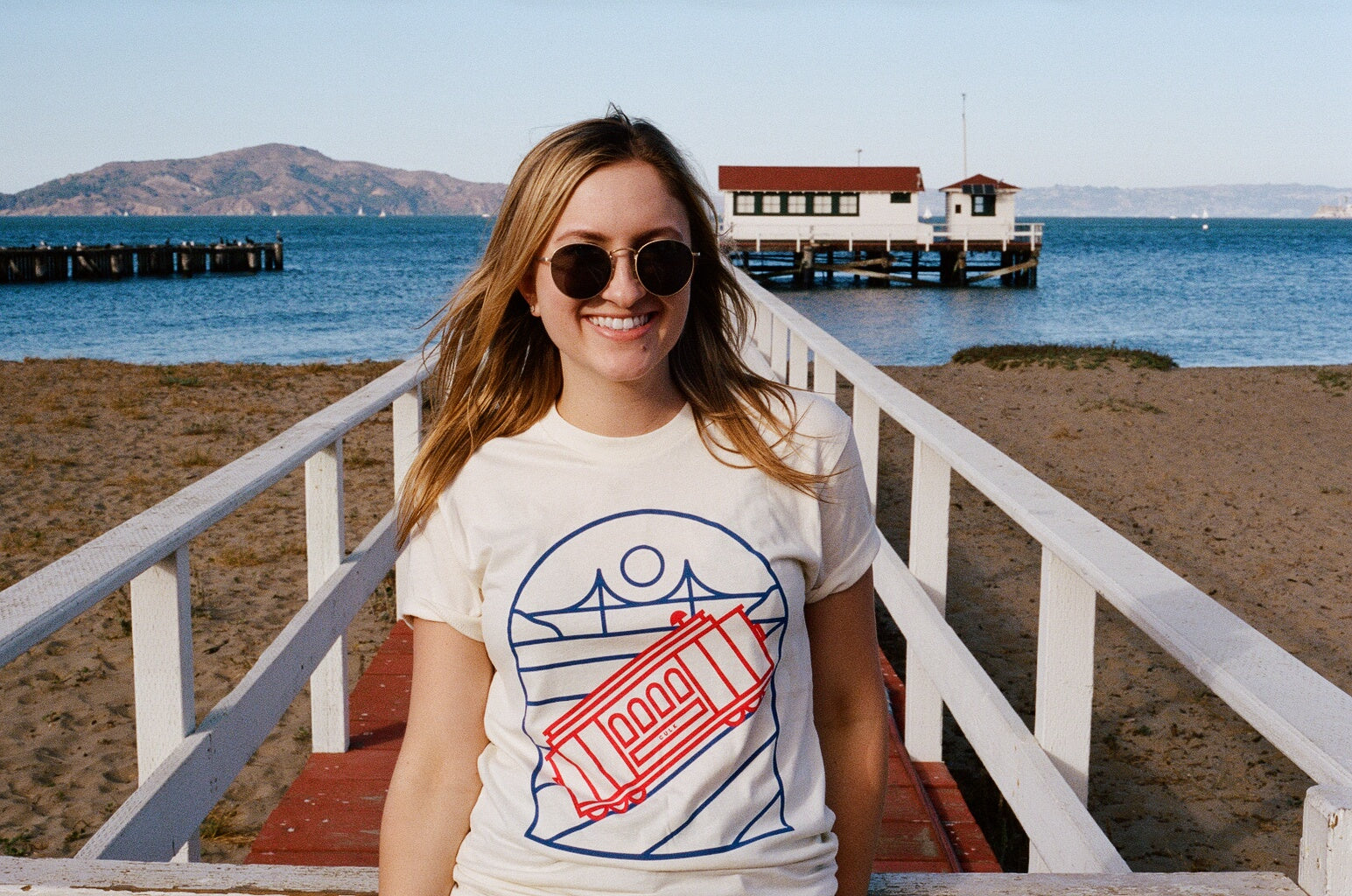 culk cable car t-shirt golden gate bridge san francisco crissy field