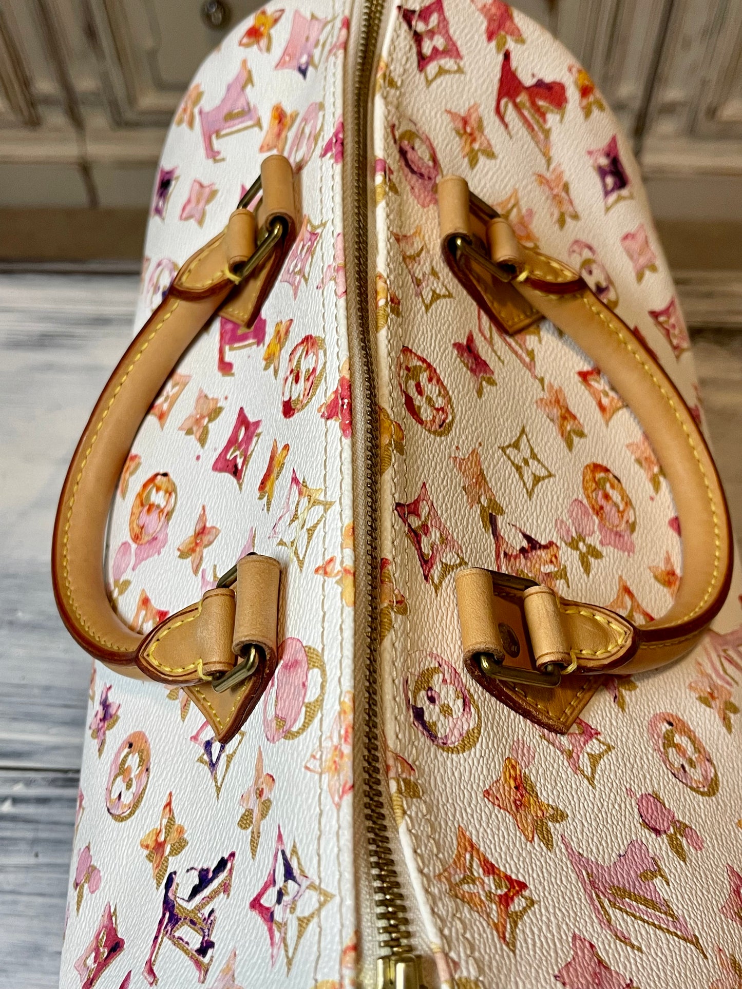 ‼️SOLD‼️Louis Vuitton Speedy 30 - Watercolor White
