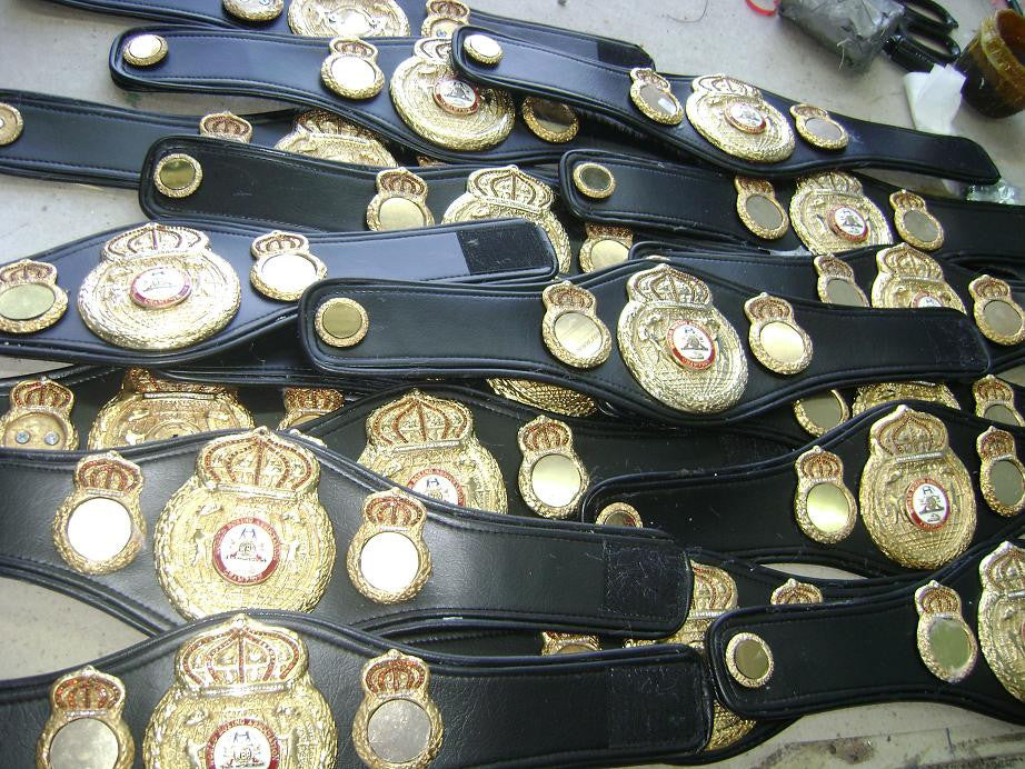 Miniature Championship Belts , WBA ,WBO , IBF, IBO, WBU – Masis Boxing Belts