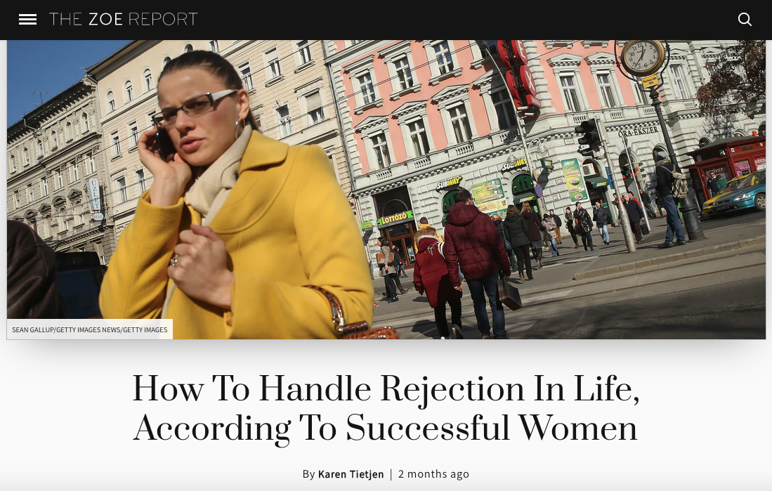 How To Handle Rejection in Life, According to Successful Women