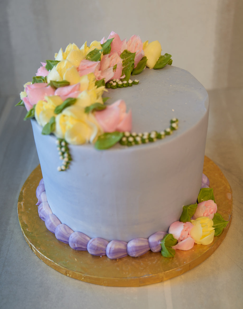 Online Cake Order - Purple Flower #32Featured – Michael Angelo's