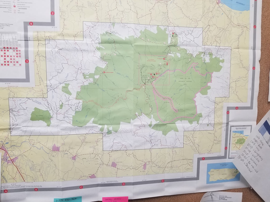 el yunque rainforest map