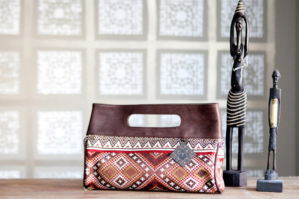 Mushmina Casablanca Clutch Berber Reds