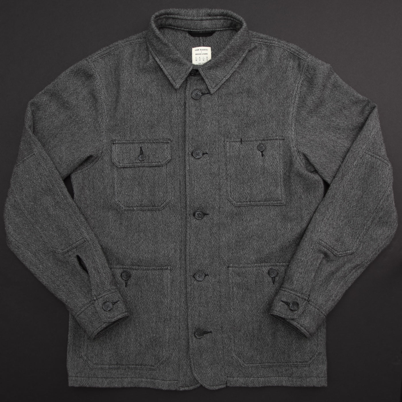 John Blasioli x Bridge & Burn Wool Overshirt