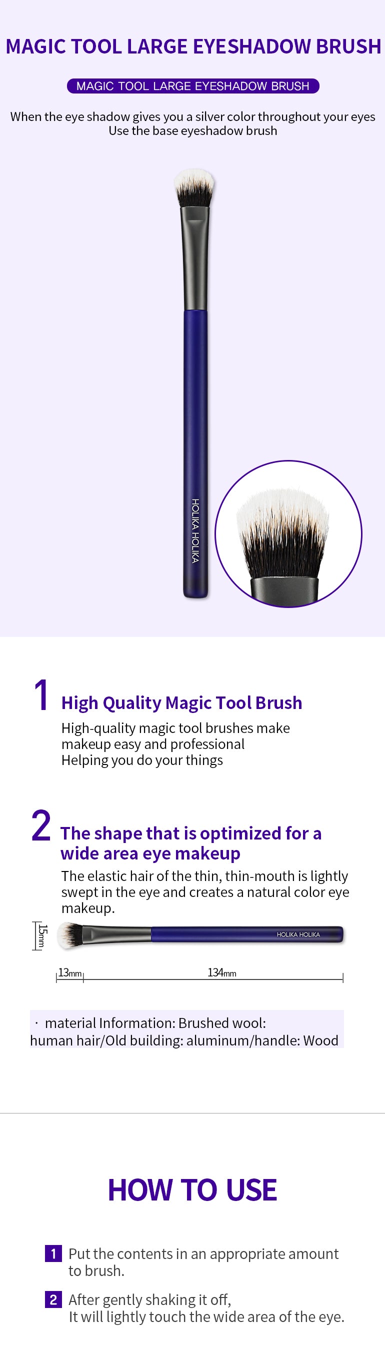 Kuas Eyeshadow | Magic Tool Large Eyeshadow Brush