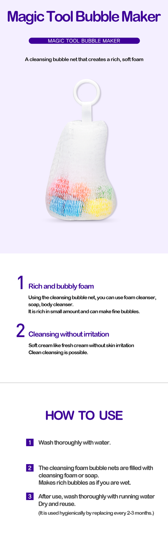 Bubble Foam Maker | Magic Tool Cleansing Bubble Maker