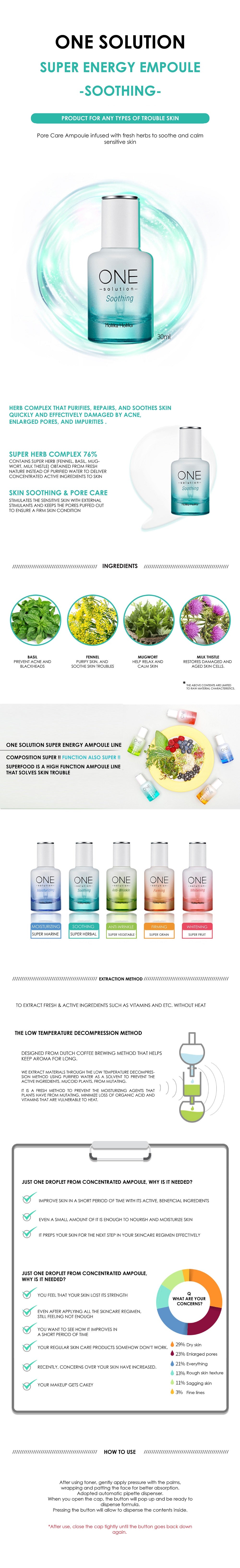 Ampoule Soothing | One Solution Super Energy Ampoule Soothing