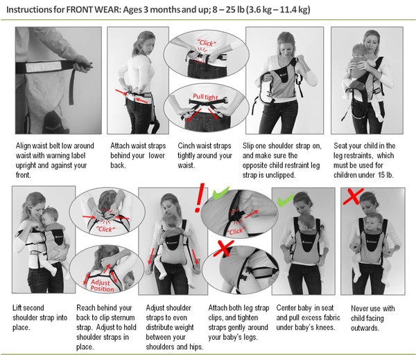 Bitybean Infant Carrier Use Instructions