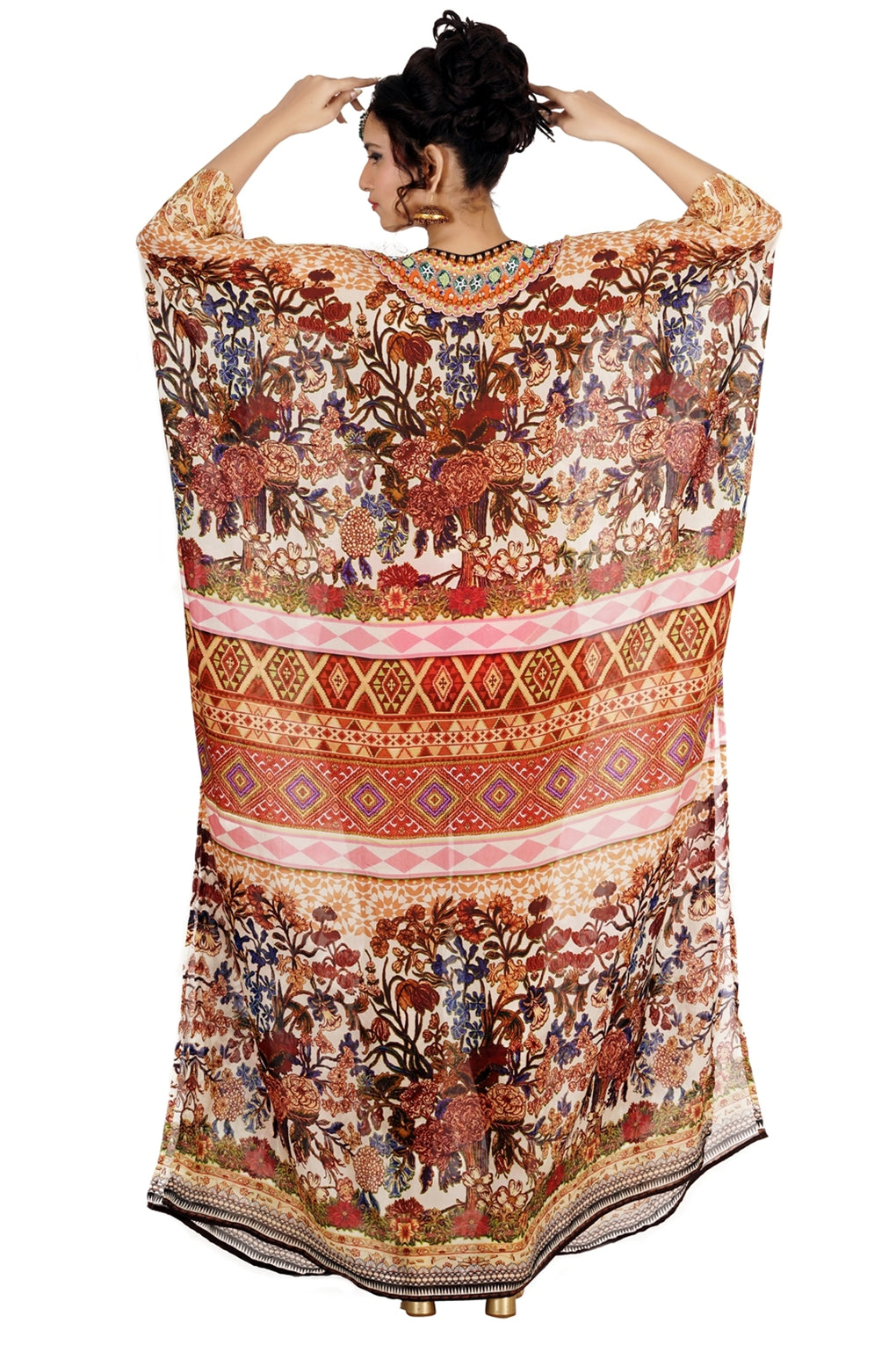 Floral_print_Lace_Up_kaftan.mp4
