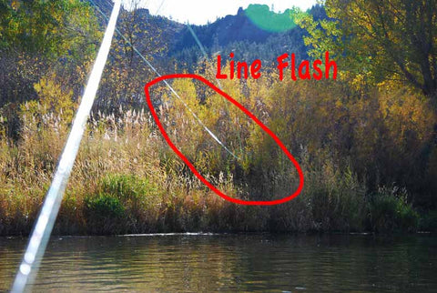 Line Flash from casting your fly line