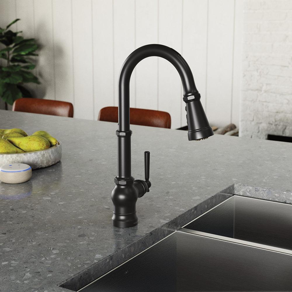 MOEN® Matte Black Mod Pull Down Kitchen Faucet To Go