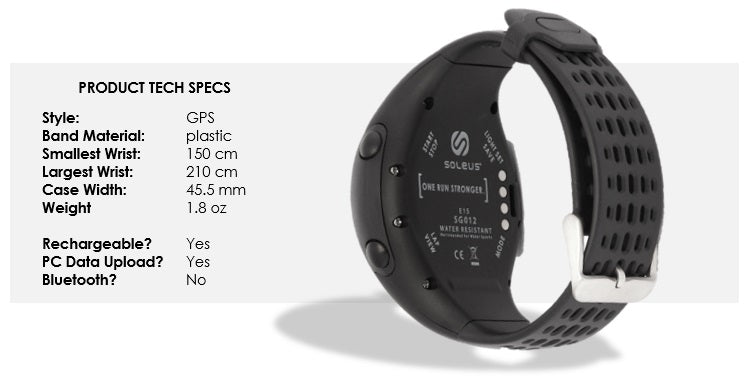 soleus gps fly product size guide