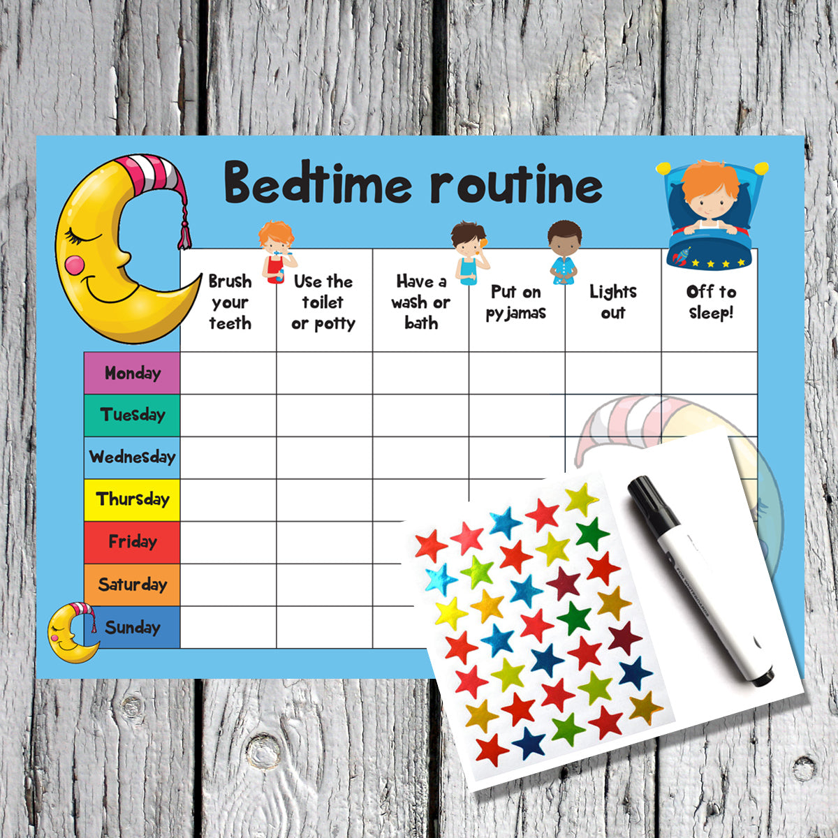 Bedtime Sticker Chart