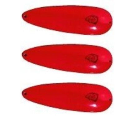 Three Eppinger Cop-E-Cat IMP Red Glowing Fishing Spoons 1/2 oz 2 5/8" 74-10