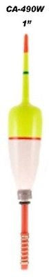 Carlisle Weighted Spring-Lok Fishing Float Wood Eight Bobbers 1" CA-490W
