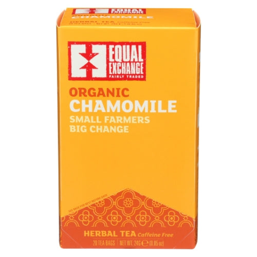 Organic Chamomile Tea 20 Bags (Case of 6) By Equal Exchange