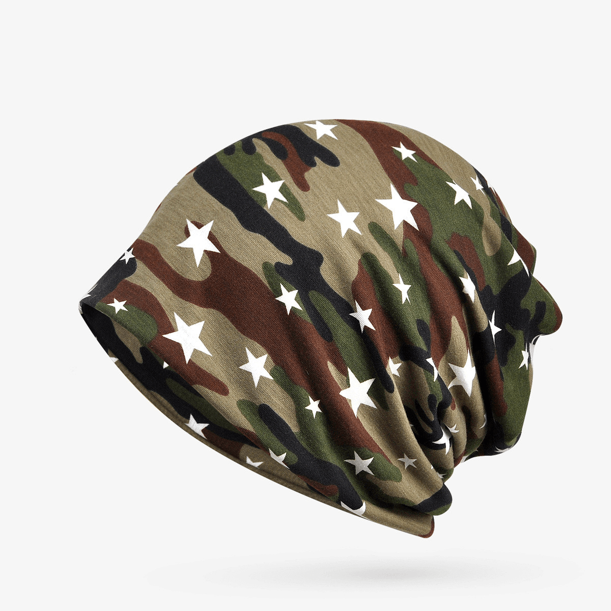 brown camo beanie