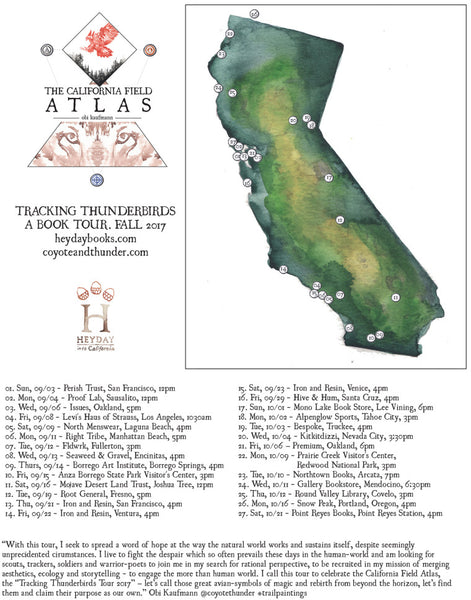 Tracking Thunderbirds California Field Atlas Book Tour