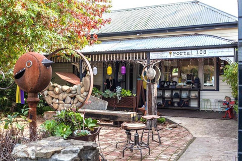 Portal 108 is a cute clothing and homewares store in Hepburn Springs Vic that stocks Jubly-Umph pendants, cardigan clips and art