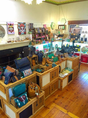 The front room of Portal 108 that stocks Jubly-Umph artwork, pendants, cardigan clips and colouring books