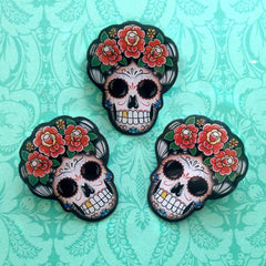 frida skull brooch