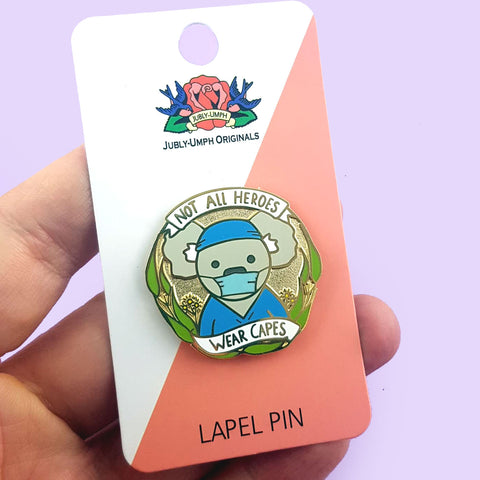 koala essential worker pin