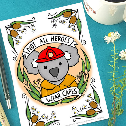 koala hero print by Jubly-Umph