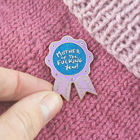 Mother Of The Fucking Year Enamel Lapel Pin is the perfect mothers day gift for sassy mums