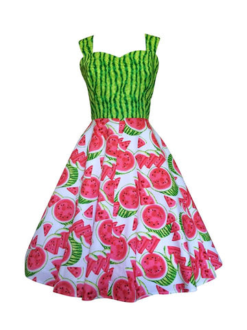 Watermelon dress by Pigtails and pirates. Love their quirky vintage style. Designed and made in Australia