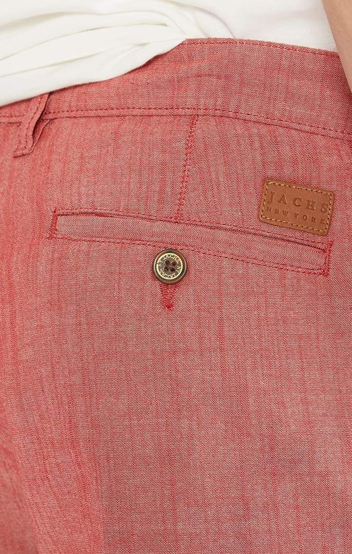 Red Stretch Chambray Short Red Stretch Chambray Short