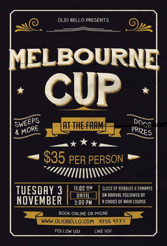 Olio Bello Melbourne Cup at the Farm