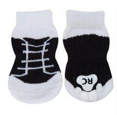 Black Sneaker Pawks Dog Socks