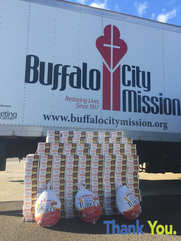 Pro Stanchions Thanksgiving 2015 Kutoa Health Bar Buffalo City Mission Donation