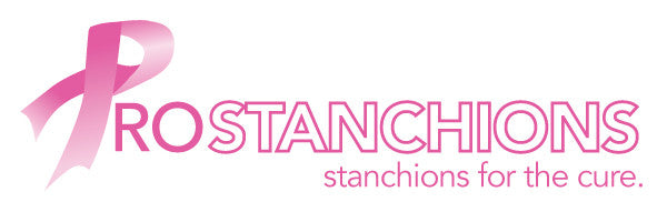 Pro Stanchions for the Cure Breast Cancer All Pink Belt Barrier Charity Program
