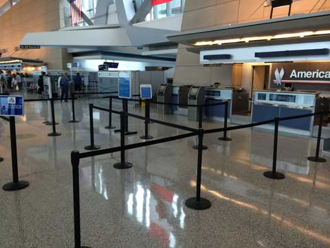 Buffalo Niagara International Airport Stanchion Concourse