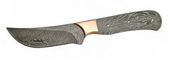 Cape Town Skinner Trailing Point Damascus with copper Bolster