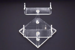 2 tier acrylic pen display holds 2 pens