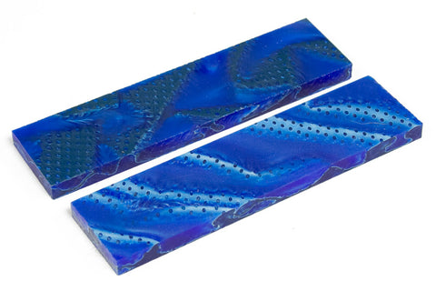 Blue Hawaii Knife Scales Acrylic Acetate