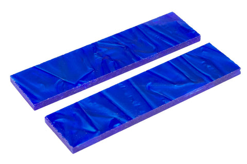 Cobalt Knife Scales - 0.25 x 1.5 x 5 - 2 pieces