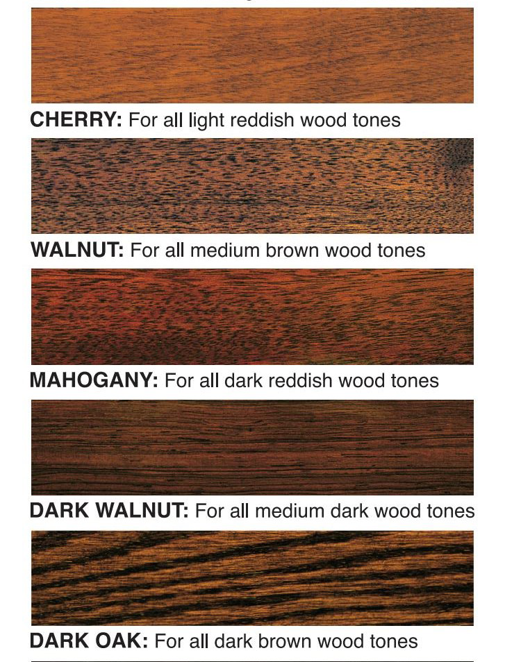 Wood Tones Chart