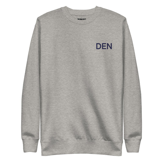 DEN Denver Embroidered Crew Sweatshirt